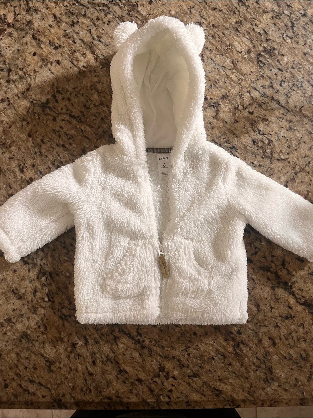 Carter's Cream Sherpa-Lined Baby Jacket